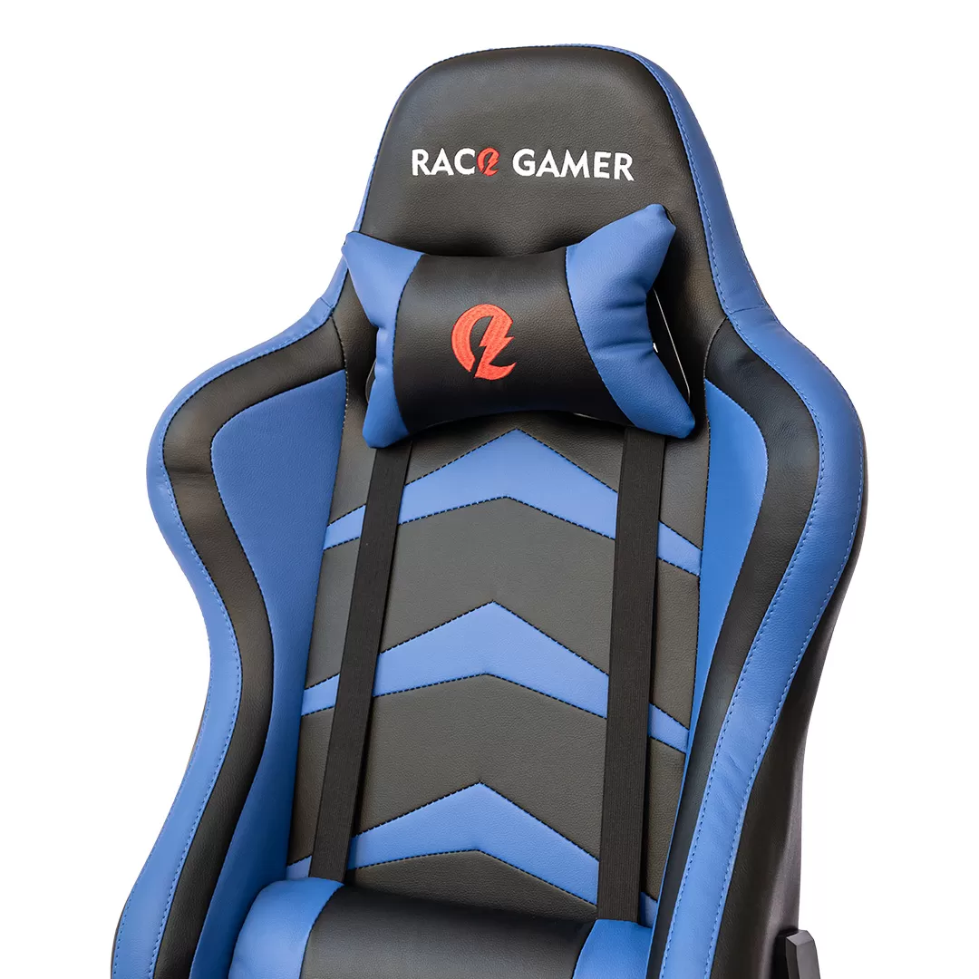 Cadeira PC Gamer Racer Profissional - Preto / Azul. A melhor cadeira PC Gamer. Qualidade excepcional! MXRacer Preto/Azul